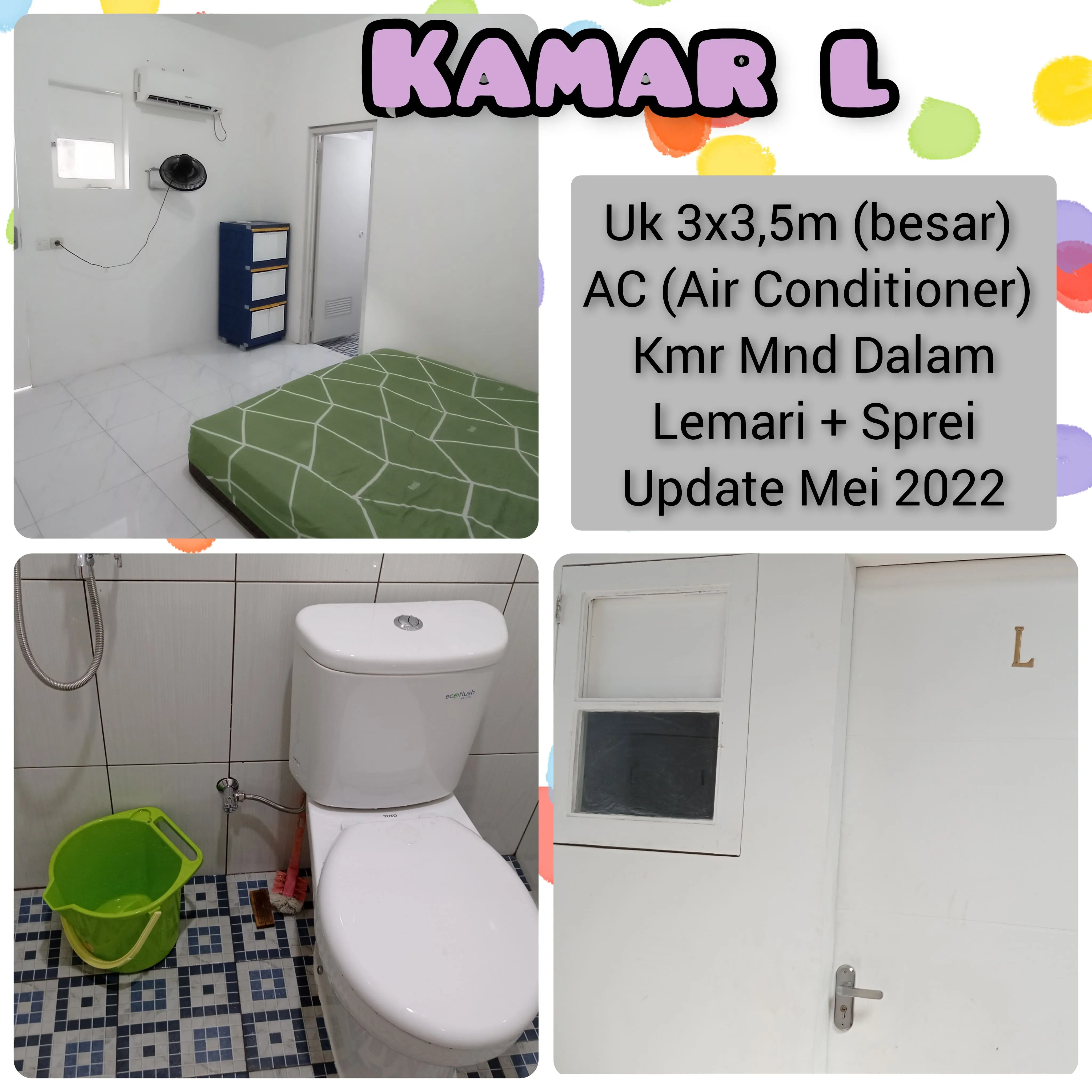 Foto Kamar L (Deluxe Room)  Kost Surabaya